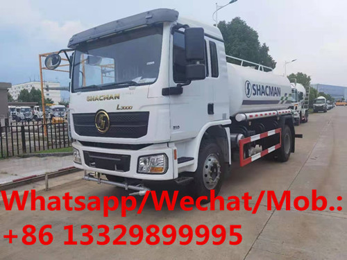Customized SHACMAN L3000 4*2 LHD 12CBM Water tanker truck for overseas clients, good price portable water tanker vehicle