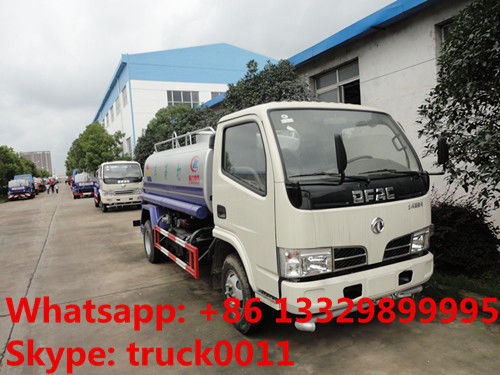 cheapest price high quality dongfeng RHD 95hp water sprinkling truck for sale, factory sale best price water carrier