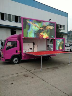Outdoor Full Color LED Advertising Truck 1 Unit MOQ 1 Year Warranty Different Sizes